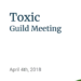 Guild Meeting April 4, 2018